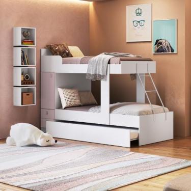 Imagem de Treliche Infantil 1 Porta 2 Gavetas Theo Percasa, Rosa