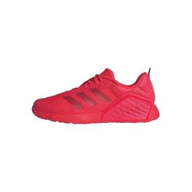 Imagem de adidas Tênis de treinamento unissex adulto Dropset 3, Vermelho lúcido/vermelho lúcido/vermelho lúcido, 13 Women/12 Men