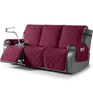 Imagem de Capa para móveis TAOCOCO à prova d'água de 3 lugares, poltrona recliná