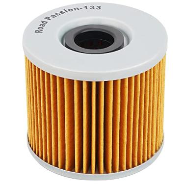 Imagem de Road Passion Filtro de óleo 16500-45810 compatível com Suzuki GS450 EE, EF, EG, EH, EJ 1984-1988 GS450 LT,LX,LZ,LD,LF,LG,LH,LJ 1980-1988 GS450 GAZ,GAD,GAF 19822 -1985 GS500 E (modelo europeu) 1988