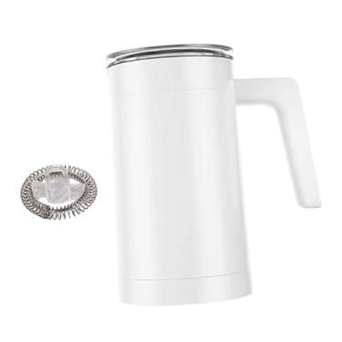 Imagem de Bothyi Espumador Elétrico para Leite, Espuma Quente E Fria, 350ml, Ideal para Preparar Latte E Cappuccino. Ótima Opção para Presente, branco