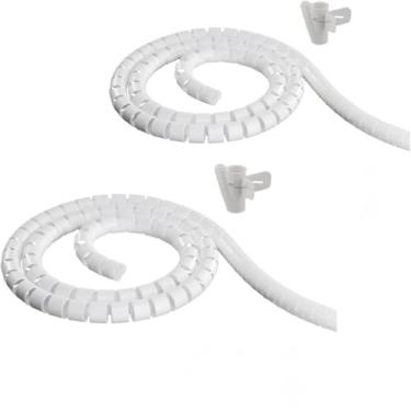 Imagem de Organizador de Fios e Cabos com Aplicador, Plástico Branco, 20mm x 2m, com Aplicador Exclusivo, para Residências e Escritórios