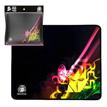 Imagem de Mouse Pad Gamer Profissional Antiderrapante 25x20cm, Periféricos de PC e Notebook Para Mouse e Mesa, Preto e Roxo (NM-837)