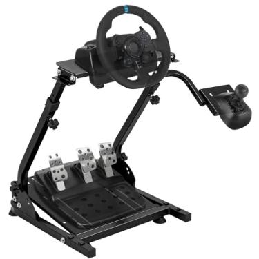 Imagem de BLENNACY Racing Wheel Stand, Adjustable Steering Wheel Stand, Foldable Steering Wheel Stand Compatible with Logitech G920 G29 G27 G25, Racing Stand Steering Wheel and Pedals Not Included