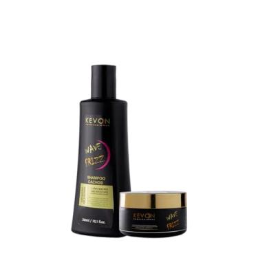 Imagem de Kit Cachos Wave Frizz - Shampoo e máscara 300 Gr- Kevon profissional