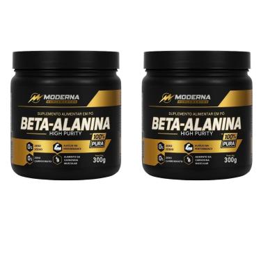 Imagem de Kit 2 Beta-Alaninas 600g Moderna Suplementos Importada-Unissex