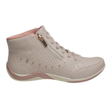 Imagem de Tenis Feminino Casual Kolosh Botinha Conforto Ziper Ref: C3679, Nude, 