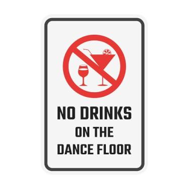 Imagem de Retrato redondo mais sem bebidas na pista de dança parede ou placa de porta | Restrições de alimentos e bebidas - Médio