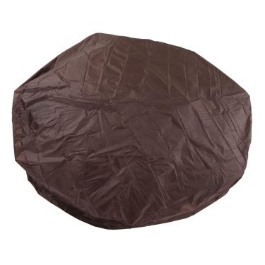 Imagem de YOUTHINK Capa Redonda para Banheira de Hidromassagem, tafetá de Poliéster à Prova d'água Prateado 190, Protege Spa Inflável para Todas As Estações e Fácil Armazenamento (Café)