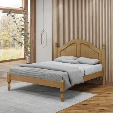 Imagem de Cama de Casal PÃ:copyright:s Torneados Queen Size Madeira Maciça Naipe Freijó - G74 - Gran Belo