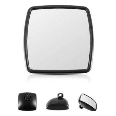 Imagem de Espelho grande angular para porta lateral inferior adequado para International Durastar 4300 4400 7400 7600 8500 8600 2002-2023, espelho retrovisor com caixa preta, lateral universal