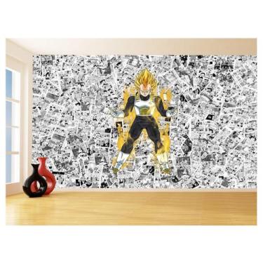 Imagem de Papel De Parede 3D Dragon Ball Vegeta Anime 3,5M Dbz588 - Você Decora