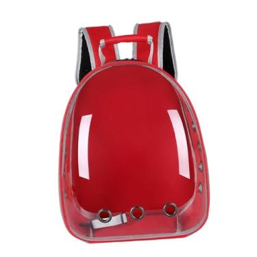 Imagem de Fxzqgnh Mochila para Transporte de Pássaros E Pequenos Animais, Ideal para Papagaios, Ouriços, Agapornis, Esquilos-voadores, Periquitos E Calopsitas, Vermelho