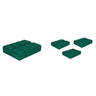 Imagem de Kit 4 Porta Comprimido Verde Plástico - Bb Store