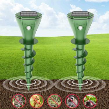Imagem de Repelente de coelho, gambá, esquilo, esquilo, ratazana, tatu para jardim de gramados, pacote com 2