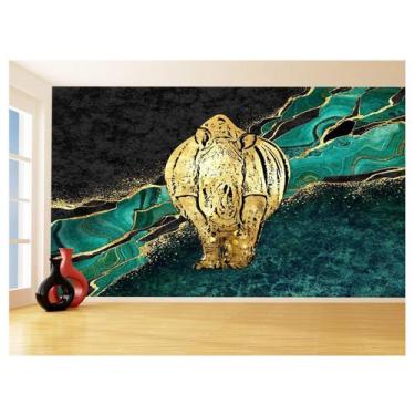 Imagem de Papel De Parede 3D Animais Pop Art Rinoceronte 3,5M Pxa486 - Você Deco