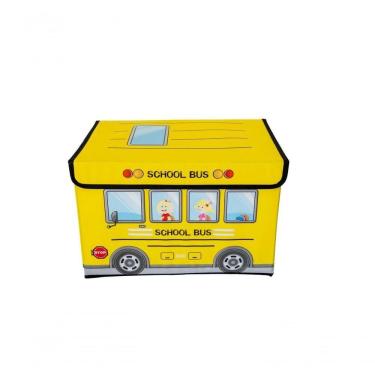 Imagem de Caixa Organizadora Infantil Tampa Brinquedoteca Armazenament Cor:amarelo