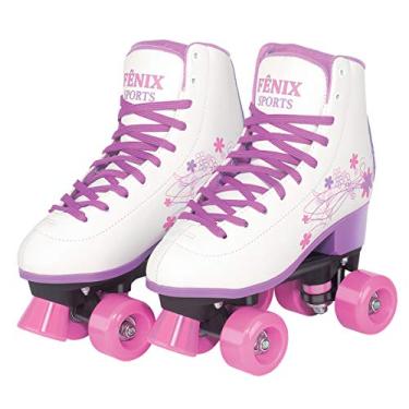 Imagem de Patins 4 Rodas Vinil Fenix Branco