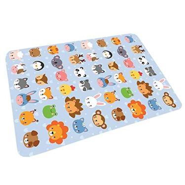 Imagem de Tapete Infantil 95x130cm | Estampas Lúdicas para Quarto de Criança – Antiderrapante, Lavável e Confortável