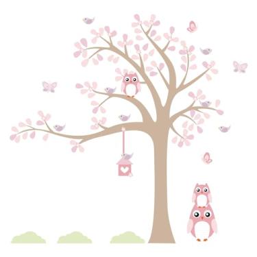Imagem de Adesivo de Parede Infantil Árvore Coruja Baby 128x143cm