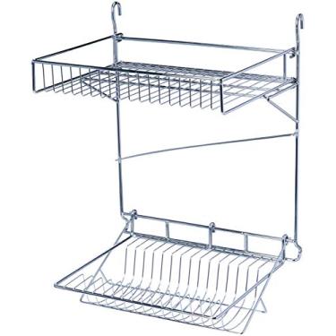 Imagem de Escorredor para Louças De louças Dobrável para Barra Euro Cromado