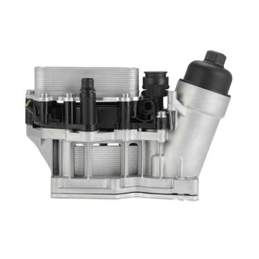 Imagem de INFINAUTO Conjunto da base do filtro de óleo do motor para BMW X3 X5 328D/328D XDrive Cooler de óleo de transmissão de liga de alumínio atualizado Nº 7119906123/7149197038