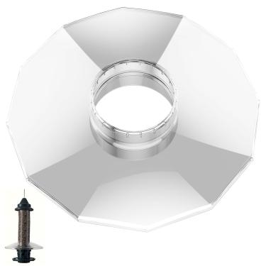 Imagem de Protetor climático para alimentador de pássaros Squ-irrel Buster Plus, use para Brome Squirrel Buster Plus, protege sementes e pássaros dos elementos (tampas de 33 cm de diâmetro, sem alimentador)