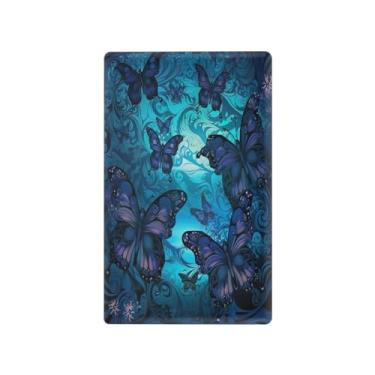 Imagem de Wassud Placa de cobertura para interruptor de luz, 1 capa de tomada em branco, placa de parede com borboleta, decoração de casa, sala de estar, quarto, decoração