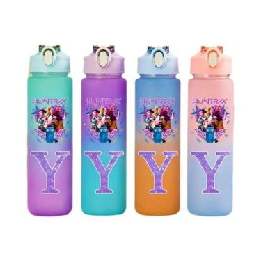 Imagem de Copo De Água K-pop Demon Hunters De 750ml Com Cores Em Gradiente, Letr