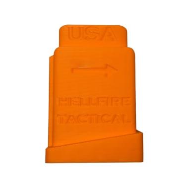 Imagem de Bandeira de segurança de câmara HELLFIRE TACTICAL para AR-15, feita nos EUA, GEN II (laranja)