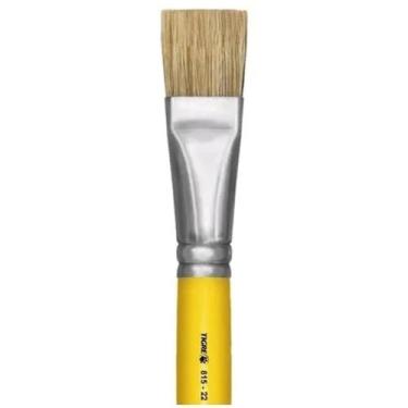 Imagem de Pincel Escolar Chato Amarelo 815 Nº 22 - Tigre