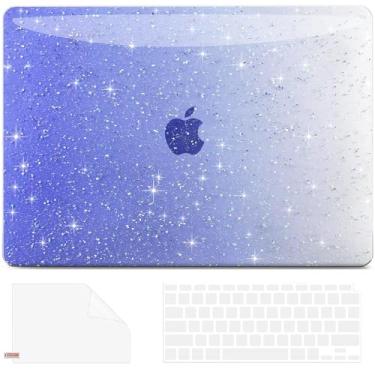 Imagem de AKIT Capa compatível com MacBook Pro de 13 polegadas 2025 2024-2020 M2 M1 A2338 A2251 A2289, [antirachaduras] capa rígida para laptop e capa de teclado para MacBook Pro de 13,3 polegadas, azul