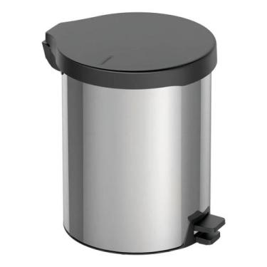 Imagem de Lixeira Inox 12L Aço Inox Com Pedal e Tampa 12 Litros New Tramontina 9