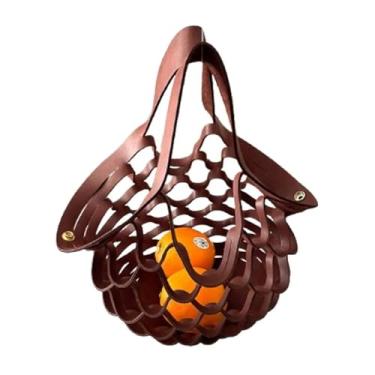 Imagem de The Zest Bag - Bolsa de couro dobrável feita à mão, sacola feminina de luxo, bolsa de mão vazada, B