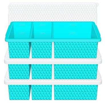 Imagem de Pacote com 3 bandejas de silicone para freezer com tampa, moldes de freezer para 1 xícara e 2 xícaras, recipientes de armazenamento de alimentos de silicone para preparação de refeições, molho de sopa