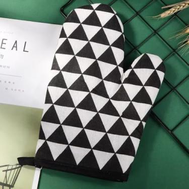 Imagem de Luva Térmica para Forno e Fogão 1 Peça – Luva Resistente ao Calor para Panela e Formas Quente – Luva Anti Calor para Assar, Churrasco, Grill e Assadeira - UpShop (Preto e Branco)