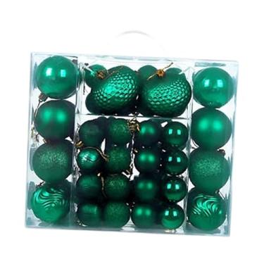Imagem de Nishiyuenyi Conjunto de 48 Bolas de Natal para Decoração de Árvore - Enfeites Natalinos - Ideal para Noivados E Eventos Especiais, Verde, Tamanho real