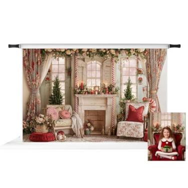 Imagem de Kate Pano de fundo floral de dia dos namorados para decoração de casa, bengala doce, janela, fundo de leopardo, adereços para foto 3 x 2 m