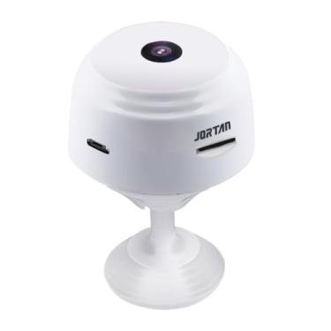 Imagem de ANJ.GG Câmera de Segurança Interna/Externa, Estilo Domo, 1080p HD, Sensor de Presença, Monitoramento Residencial, H22-branco, Wi-Fi/Com fio, Visão Noturna, AC/DC, Wi-Fi