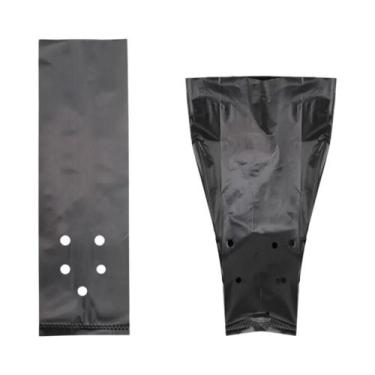 Imagem de Sacos De Plástico PE Pretos Para Plantio De Mudas, 50 Peças, Vaso Resp