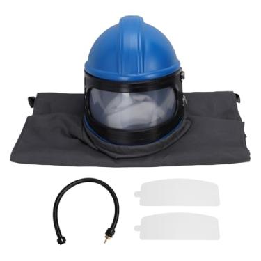 Imagem de Hilitand Capacete de Jateamento de Areia Com Suprimento de Ar Capacete de Jateamento de Areia de Com Lente Protetor e Traje de para Pulverizar Blasting Pintura Construção