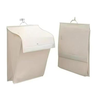 Imagem de Cesto Para Roupa Suja De Pendurar Dobrável Armazenamento Multifuncional