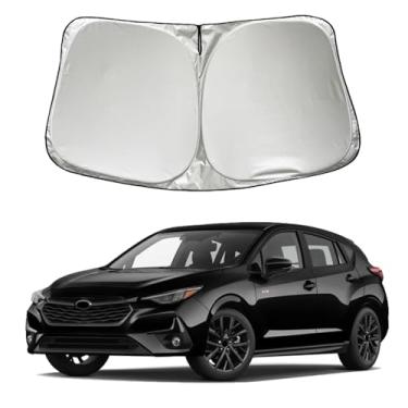 Imagem de SZYUCHEN Para-brisa de carro para-sol compatível com Subaru Impreza WRX Sedan Hatchback WRX STI 2026 2025 2024 2023-2017 Acessórios, protetor solar de janela frontal de carro dobrável para viseira