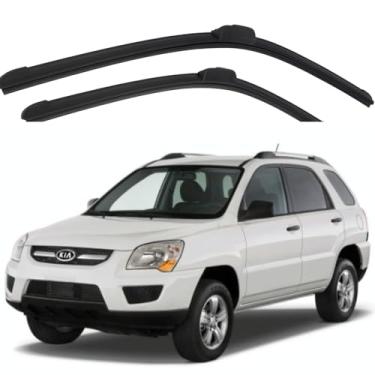 Imagem de TIGER AUTO - JOGO PALHETA PARA PARABRISA DIANTEIR0/TRASEIRO EM SILICONE COMPATIVEL SPORTAGE II 2005>2010