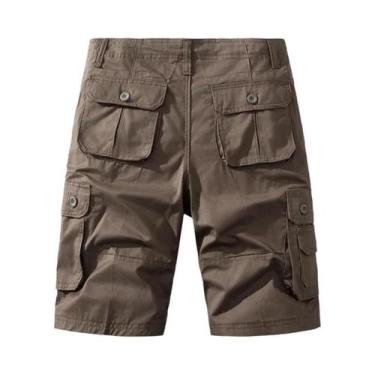 Imagem de Bermuda Masculina De Algodão Tamanho Grande, Solta E Reta, Para Esport