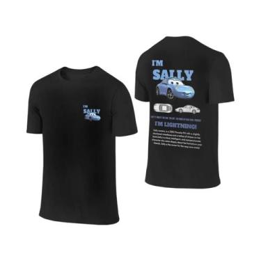 Imagem de Camiseta De Casal Lightning McQueen Sally De Verão Com Estampa Dupla F