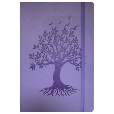 Imagem de ZXHQ Livro de senhas com abas coloridas do alfabeto A – Z gradiente, livro espiral para guardar senhas, endereço de Internet de 21,6 x 14 cm e organizador de senha de login - roxo lavanda