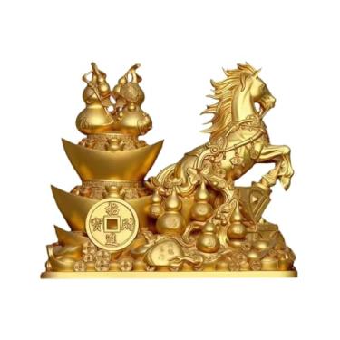 Imagem de Ioensy Estátua de Cavalo para Decoração Feng Shui, Escultura em Resina, Estatueta de Cavalo para Escritório, Lareira, Estante ou Quarto