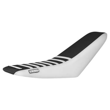 Imagem de Enjoy Mfg Capa de assento - Compatível com Riding Times GT73/GT73 Pro eMoto Bike_#540 (laterais brancas/parte superior preta/costelas brancas)