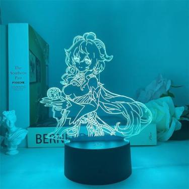 Imagem de Luz noturna 3D USB Genshins Impacts Kazuha Hu Tao Kamisato Ayak - Taiy